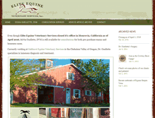 Tablet Screenshot of eliteequinevets.com